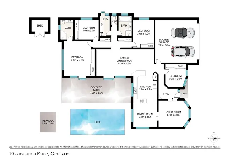 Floorplan of Homely house listing, 10 Jacaranda Place, Ormiston QLD 4160