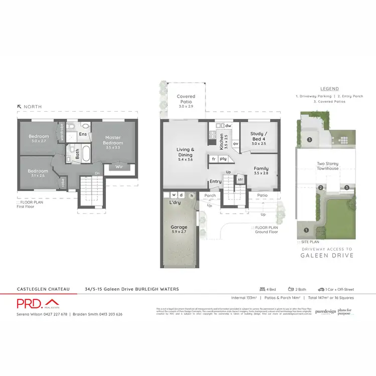 Floorplan of Homely townhouse listing, 34/5-15 Galeen Drive, Burleigh Waters QLD 4220