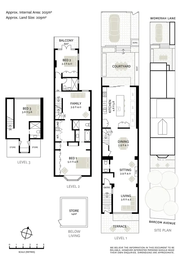 Floorplan of Homely terrace listing, 57 Barcom Avenue - Access via Womerah Lane, Darlinghurst NSW 2010