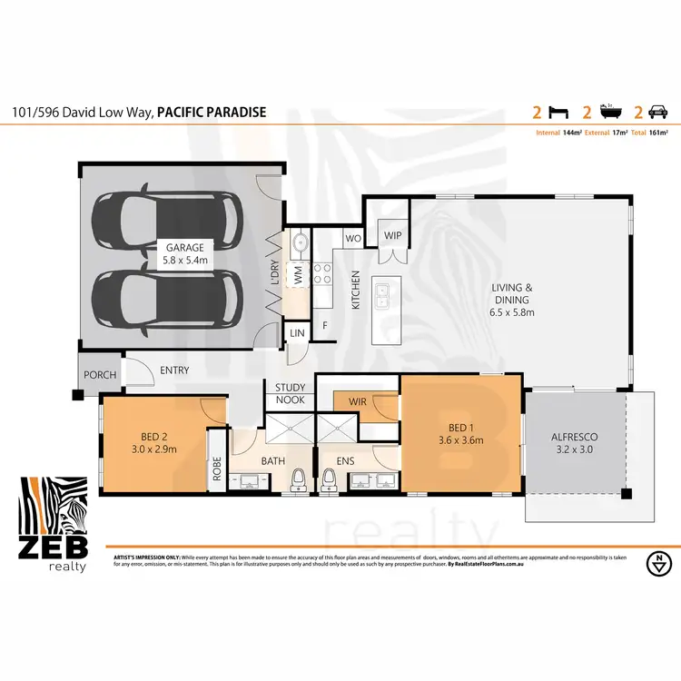 Floorplan of Homely house listing, 101/596 David Low Way, Pacific Paradise QLD 4564