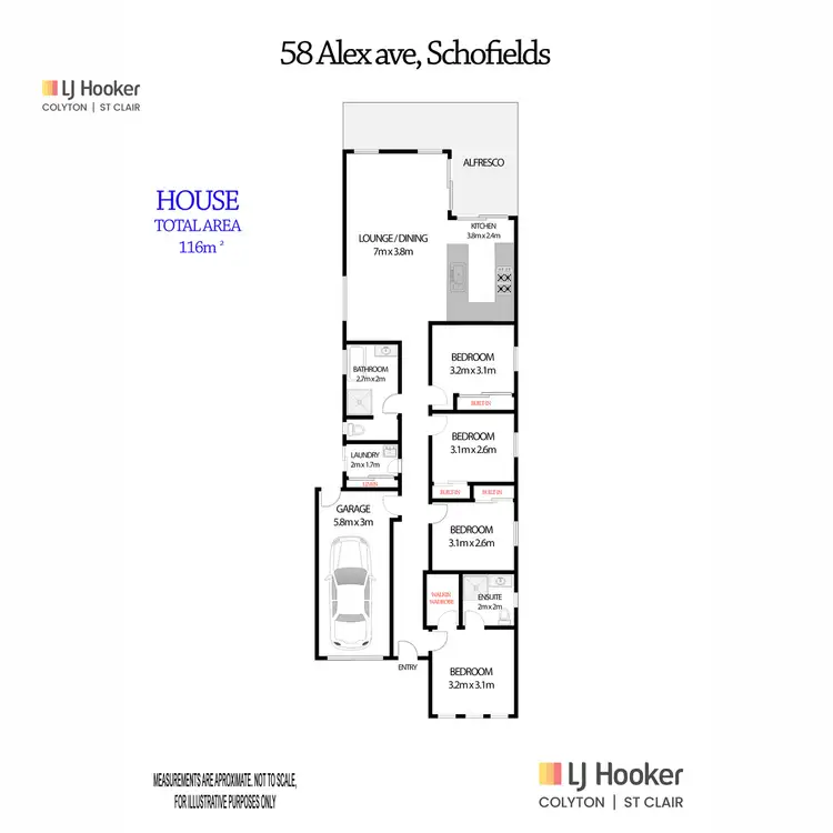 Floorplan of Homely house listing, 58 Alex Avenue, Schofields NSW 2762