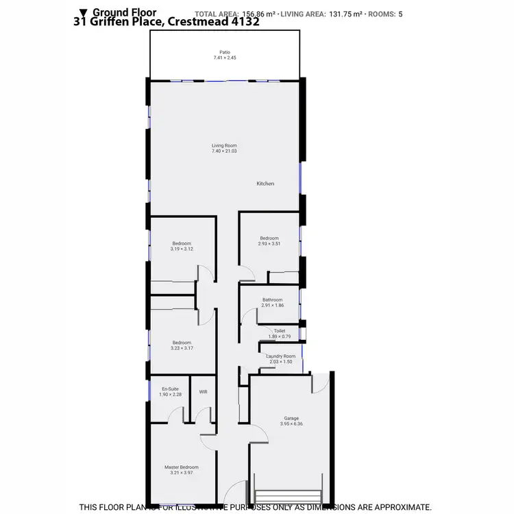 Floorplan of Homely house listing, 31 Griffen Place, Crestmead QLD 4132