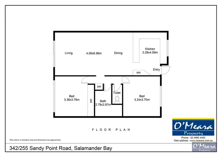 Floorplan of Homely unit listing, 342/255 Sandy Point Road, Salamander Bay NSW 2317