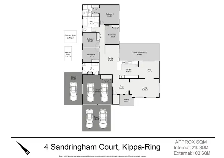 Floorplan of Homely house listing, 4 Sandringham Court, Kippa-Ring QLD 4021