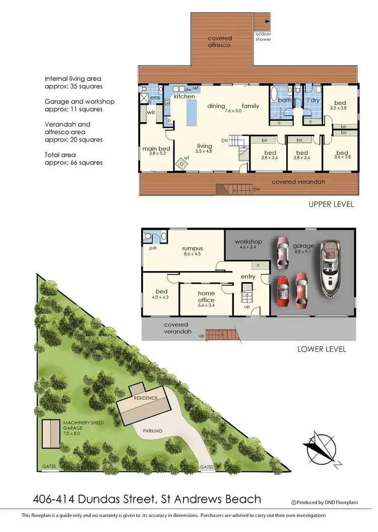 Floorplan of Homely house listing, 406-414 Dundas Street, St Andrews Beach VIC 3941