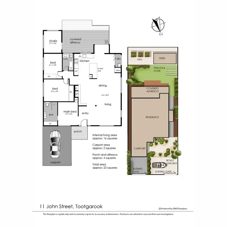 Floorplan of Homely house listing, 11 John Street, Tootgarook VIC 3941
