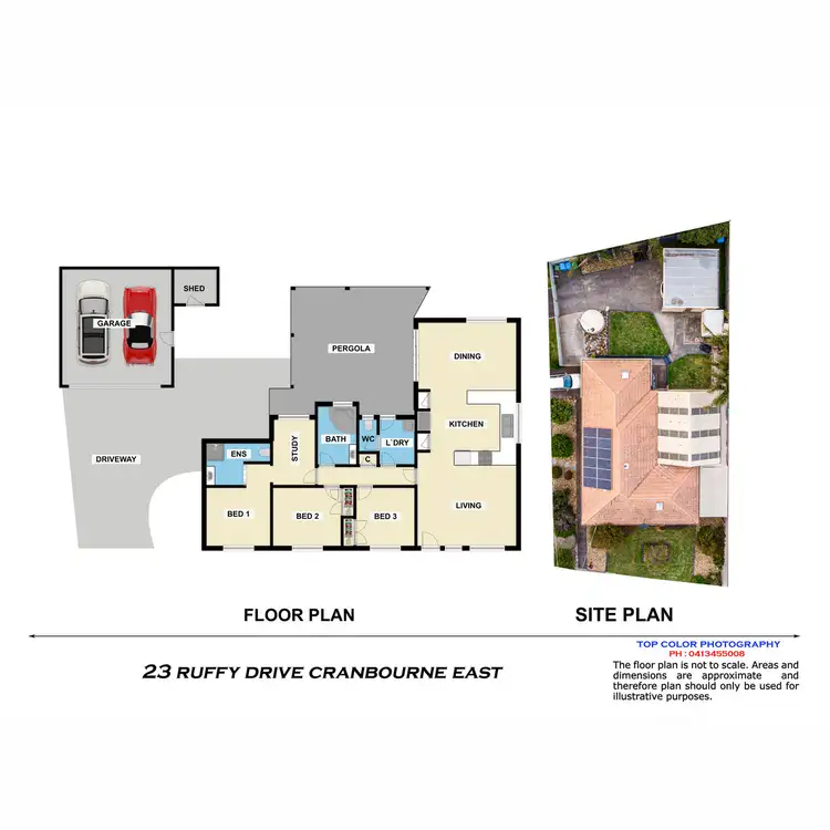 Floorplan of Homely house listing, 23 Ruffy Drive, Cranbourne VIC 3977