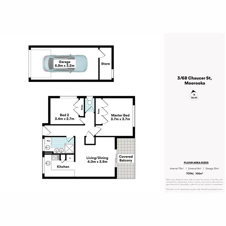 Floorplan of Homely unit listing, 3/68 Chaucer Street, Moorooka QLD 4105