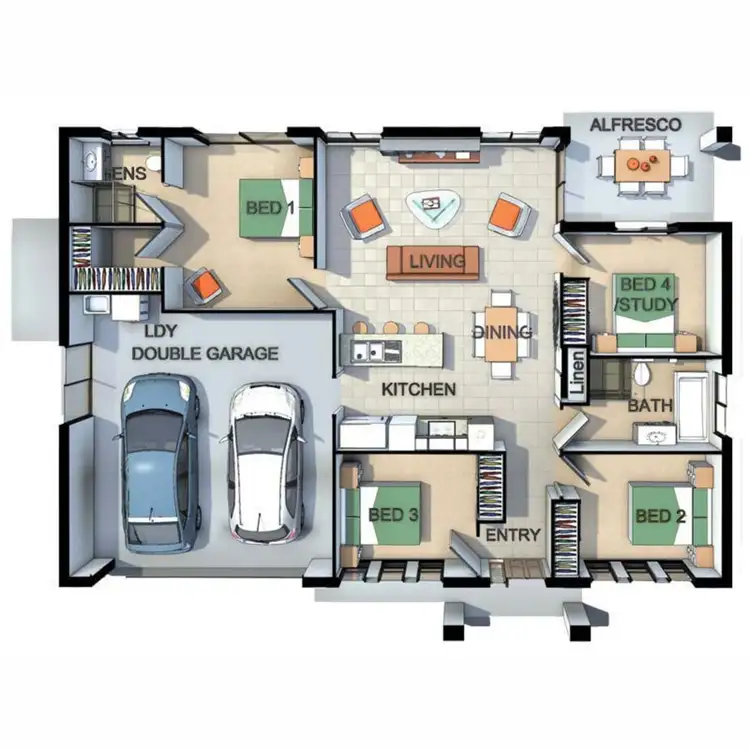 Floorplan of Homely house listing, 1 Stack Street, Collingwood Park QLD 4301