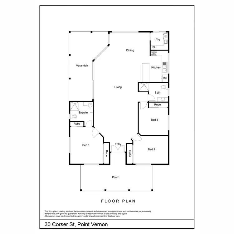 Floorplan of Homely house listing, 30 Corser Street, Point Vernon QLD 4655