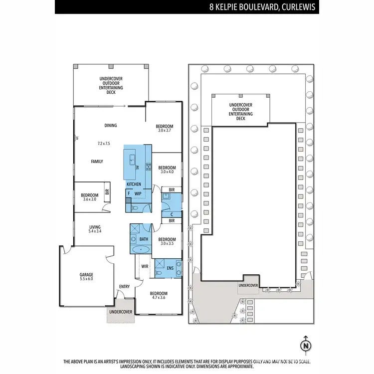 Floorplan of Homely house listing, 8 Kelpie Boulevard, Curlewis VIC 3222