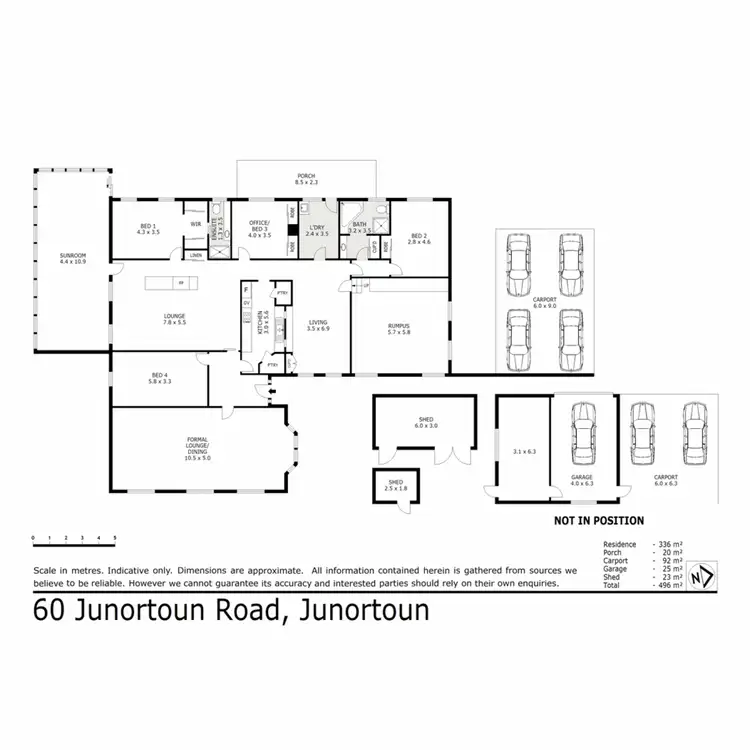 Floorplan of Homely house listing, 60 Junortoun Road, Junortoun VIC 3551