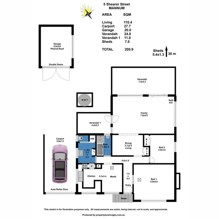 Floorplan of Homely house listing, 5 Shearer Street, Mannum SA 5238