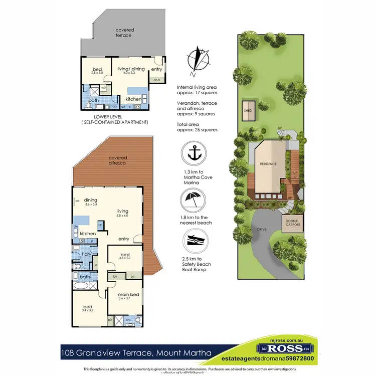 Floorplan of Homely house listing, 108 Grandview Terrace, Mount Martha VIC 3934