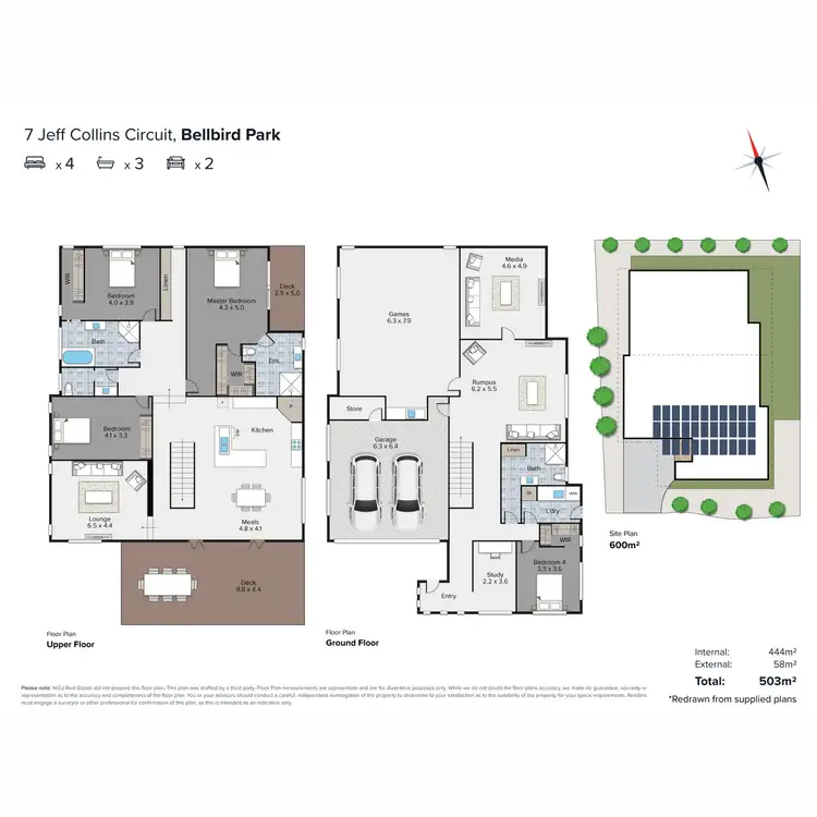 Floorplan of Homely house listing, 7 Jeff Collins Circuit, Bellbird Park QLD 4300