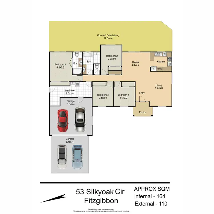 Floorplan of Homely house listing, 53 Silkyoak Circuit, Fitzgibbon QLD 4018