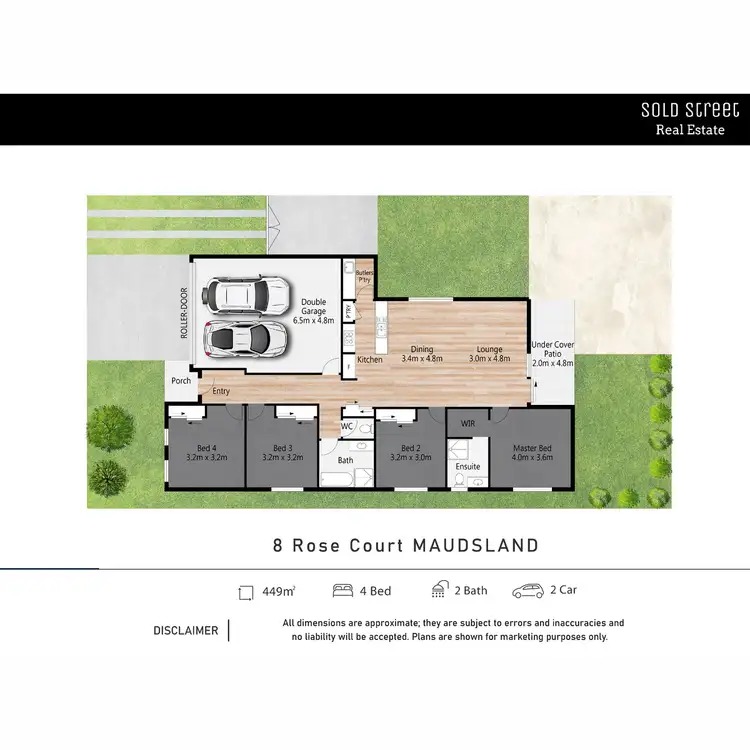 Floorplan of Homely house listing, 8 Rose Court, Maudsland QLD 4210