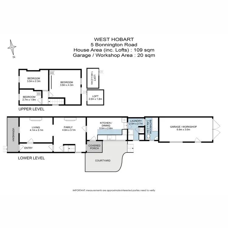 Floorplan of Homely house listing, 5 Bonnington Road, West Hobart TAS 7000