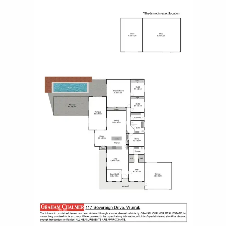 Floorplan of Homely house listing, 117 Sovereign Drive, Wurruk VIC 3850