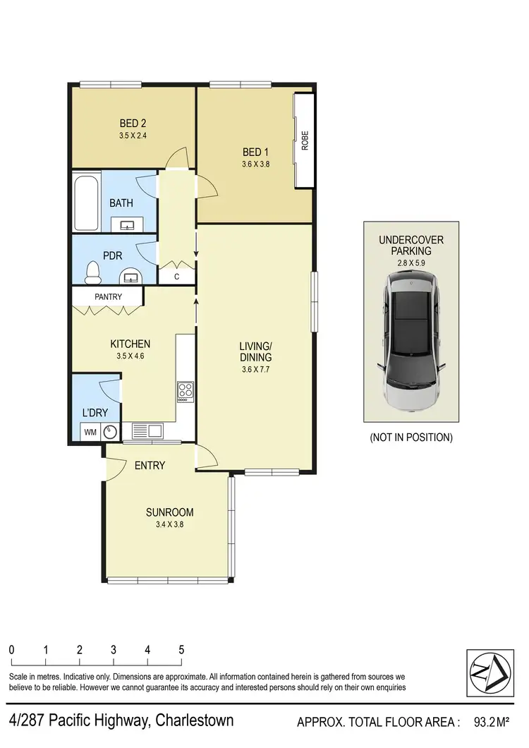 Floorplan of Homely unit listing, 4/287 Pacific Highway, Charlestown NSW 2290