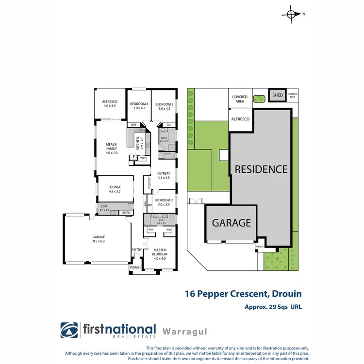 Floorplan of Homely house listing, 16 Pepper Crescent, Drouin VIC 3818