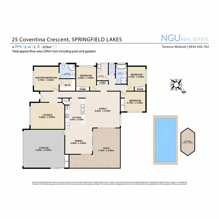 Floorplan of Homely house listing, 25 Coventina Crescent, Springfield Lakes QLD 4300