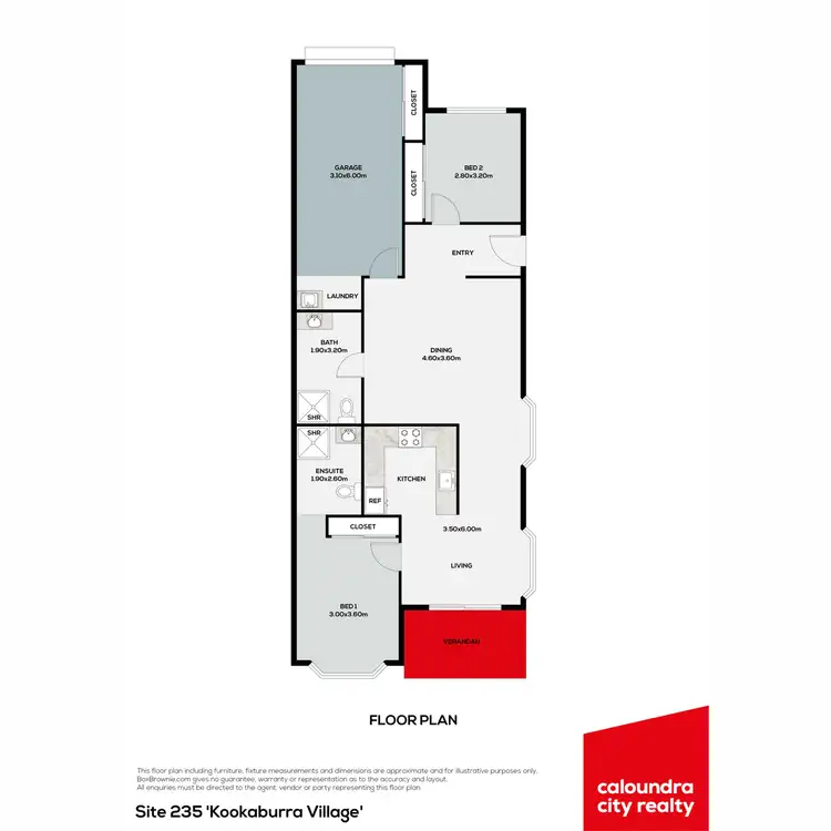 Floorplan of Homely unit listing, 235/6 Lancewood Street, Caloundra West QLD 4551