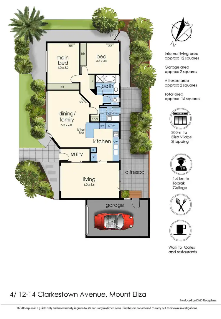 Floorplan of Homely unit listing, 4/12-14 Clarkestown Avenue, Mount Eliza VIC 3930