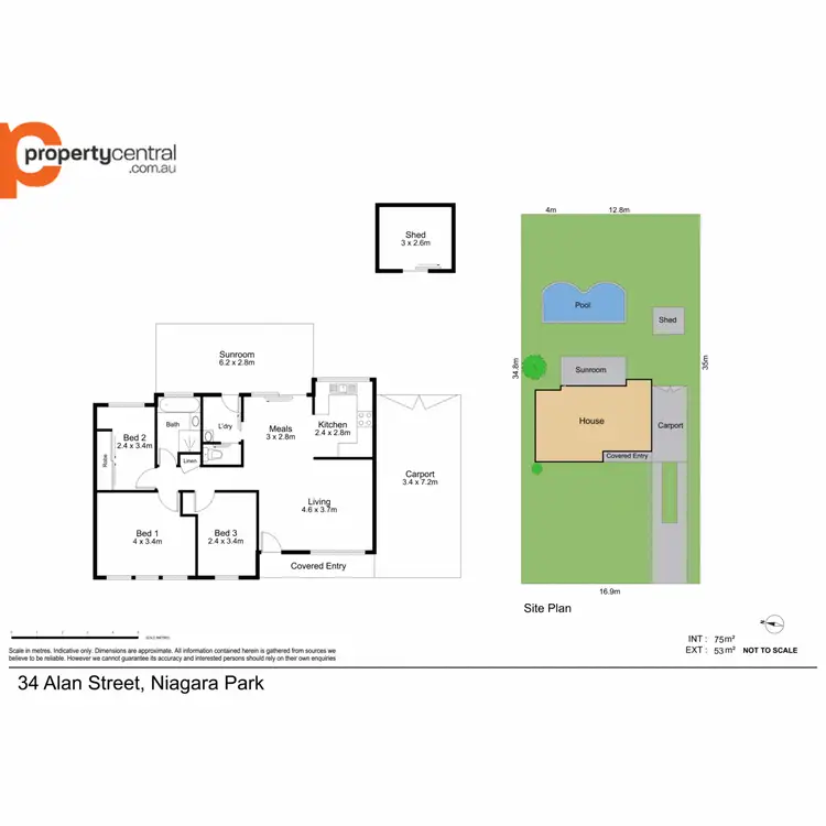 Floorplan of Homely house listing, 34 Alan Street, Niagara Park NSW 2250