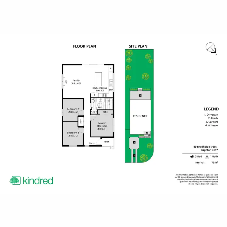 Floorplan of Homely house listing, 49 Bradfield Street, Brighton QLD 4017