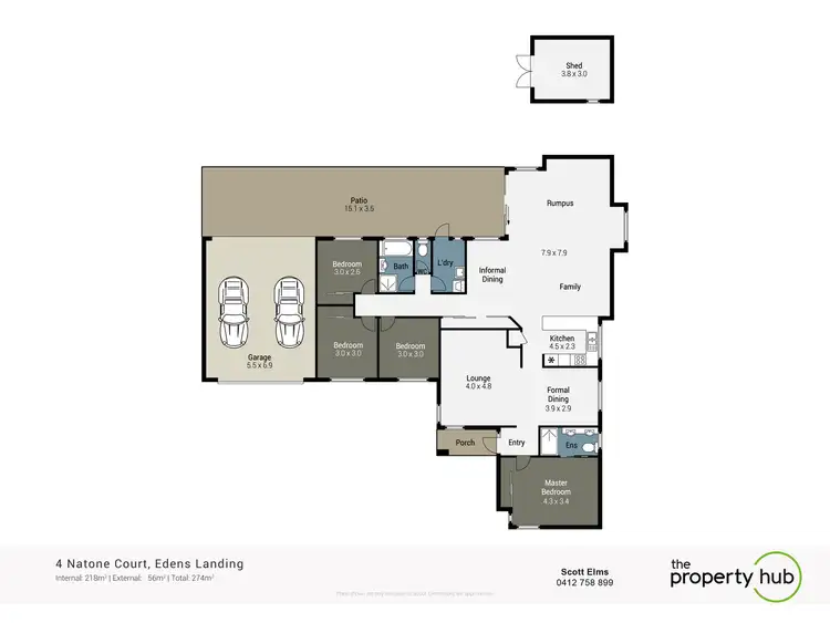 Floorplan of Homely house listing, 4 Natone Crt, Edens Landing QLD 4207