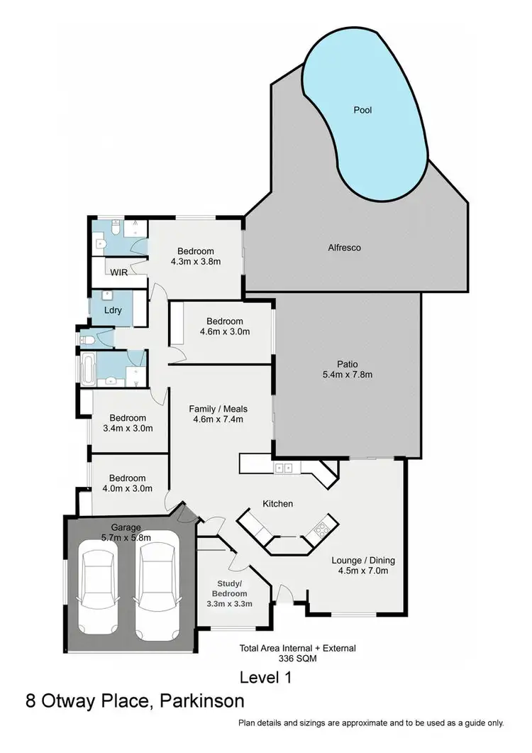 Floorplan of Homely house listing, 8 Otway Place, Parkinson QLD 4115