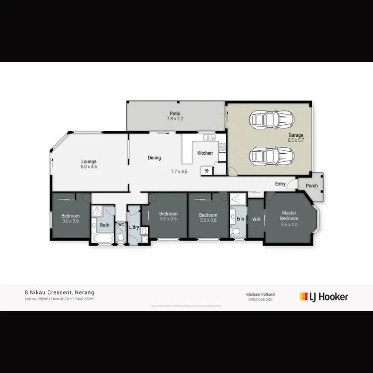 Floorplan of Homely house listing, 8 Nikau Crescent, Nerang QLD 4211