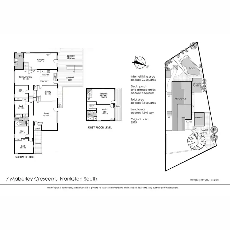 Floorplan of Homely house listing, 7 Maberley Crescent, Frankston South VIC 3199