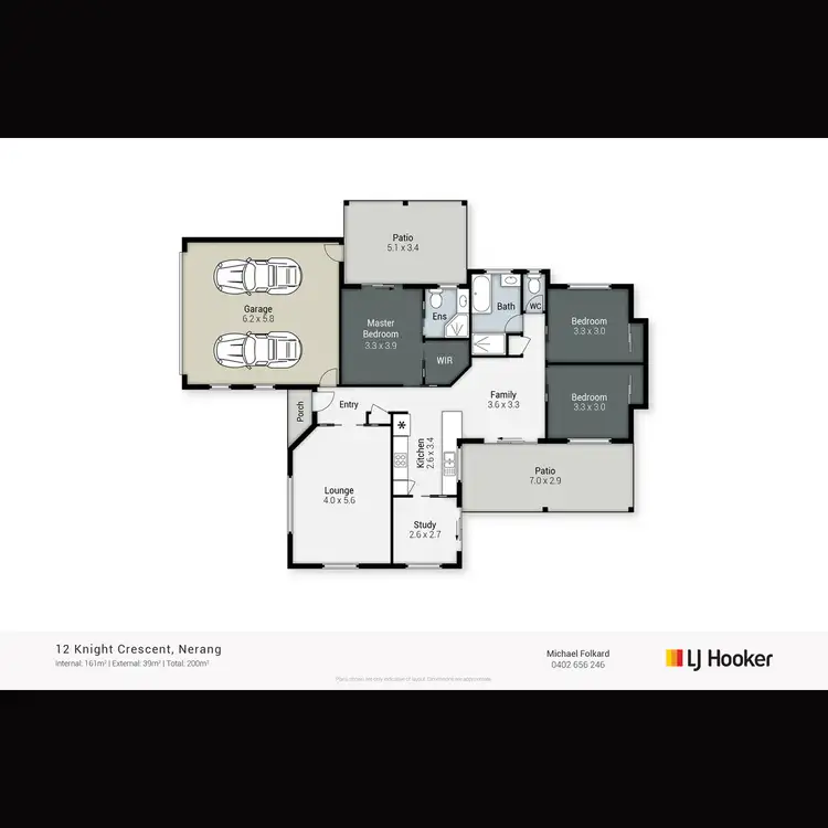 Floorplan of Homely house listing, 12 Knight Crescent, Nerang QLD 4211