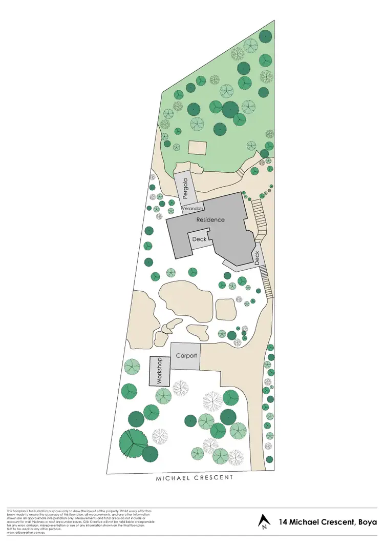 Floorplan of Homely house listing, 14 Michael Crescent, Boya WA 6056