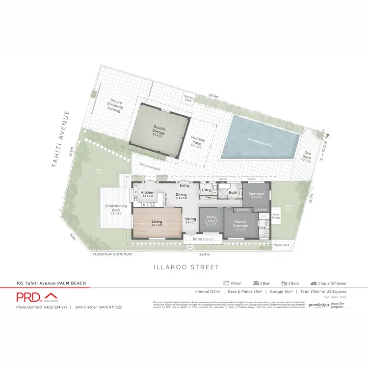 Floorplan of Homely house listing, 105 Tahiti Avenue, Palm Beach QLD 4221