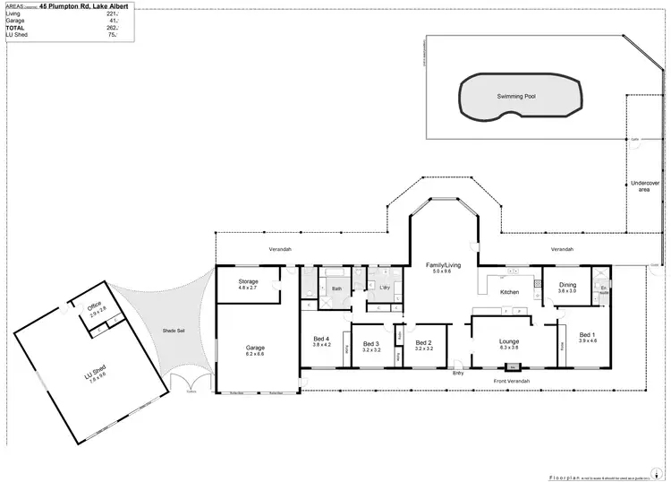 Floorplan of Homely house listing, 45 Plumpton Road, Lake Albert NSW 2650