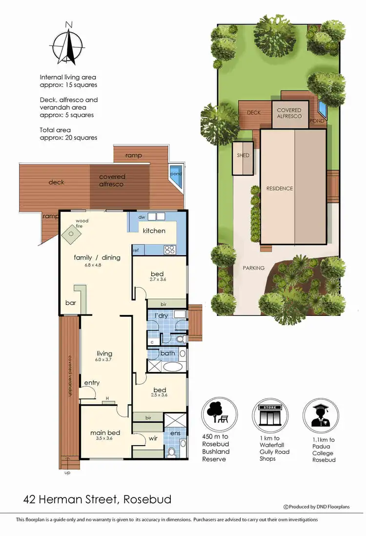 Floorplan of Homely house listing, 42 Herman Street, Rosebud VIC 3939