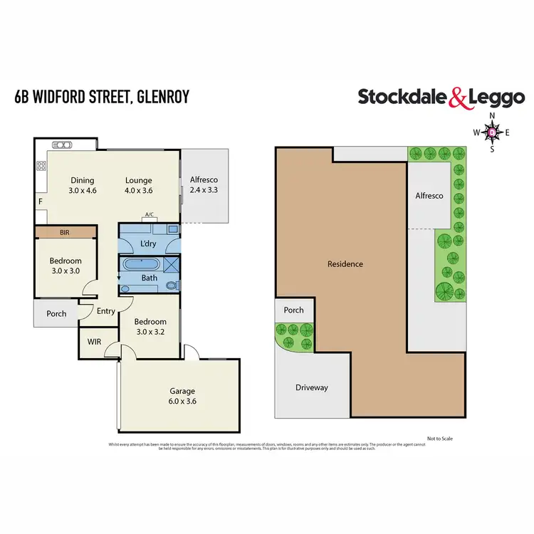 Floorplan of Homely unit listing, 6B Widford Street, Glenroy VIC 3046
