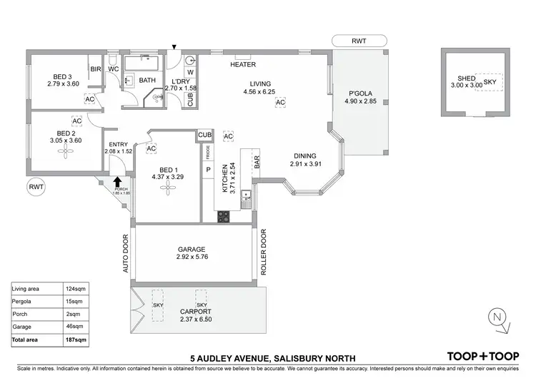 Floorplan of Homely house listing, 5 Audley Avenue, Salisbury North SA 5108