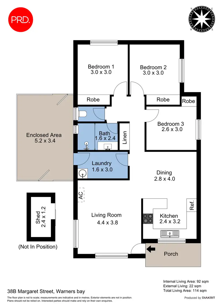 Floorplan of Homely house listing, 38B Margaret Street, Warners Bay NSW 2282