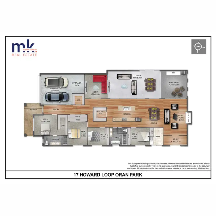 Floorplan of Homely house listing, 17 Howard Loop, Oran Park NSW 2570