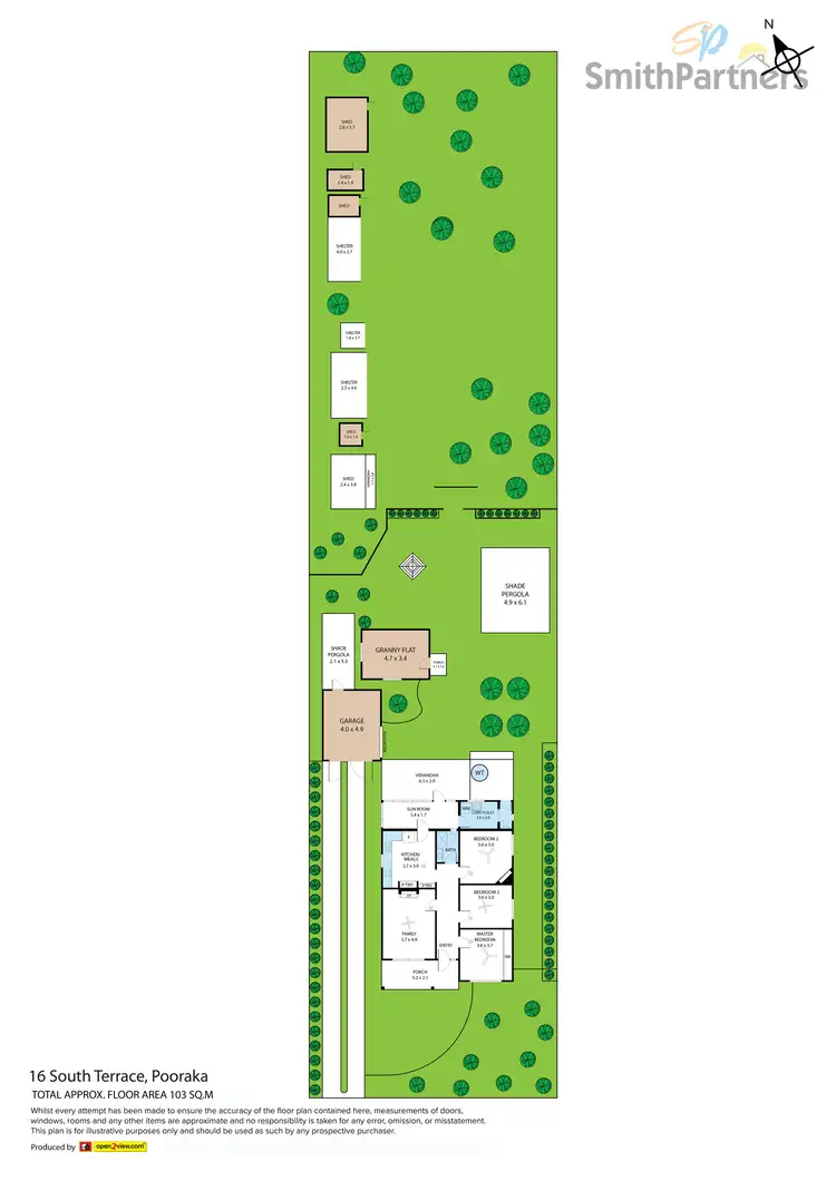 Floorplan of Homely house listing, 16 South Terrace, Pooraka SA 5095