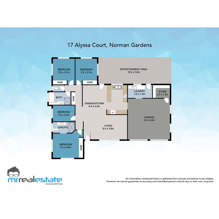 Floorplan of Homely house listing, 17 Alyssa Court, Norman Gardens QLD 4701