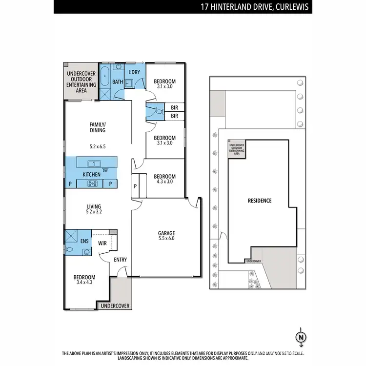 Floorplan of Homely house listing, 17 Hinterland Drive, Curlewis VIC 3222