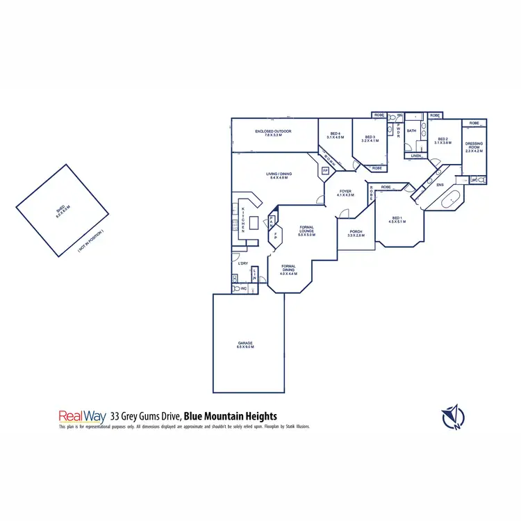 Floorplan of Homely house listing, 33 Grey Gums Drive, Blue Mountain Heights QLD 4350