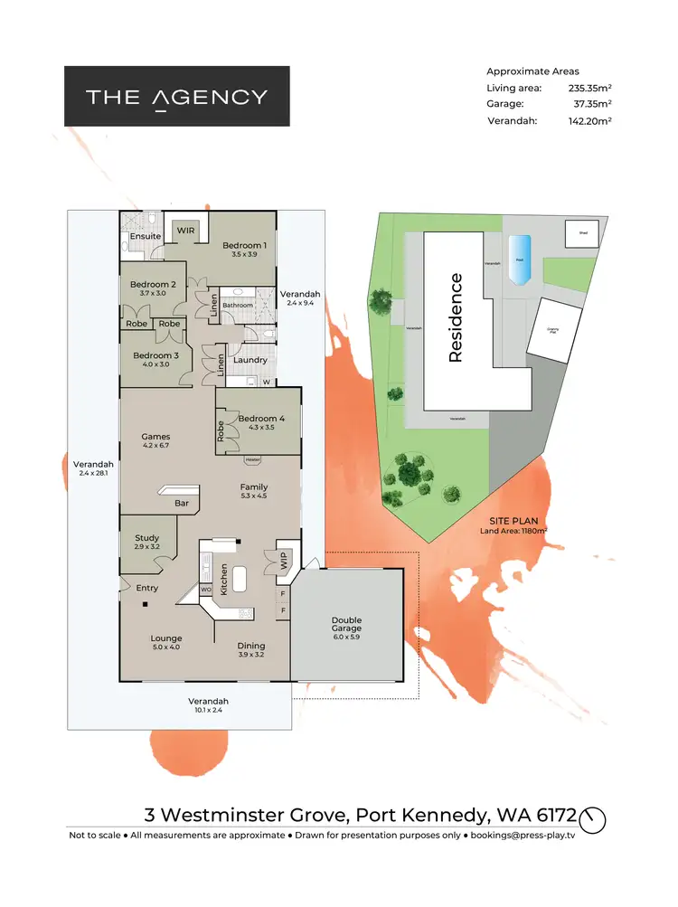 Floorplan of Homely house listing, 3 Westminster Grove, Port Kennedy WA 6172