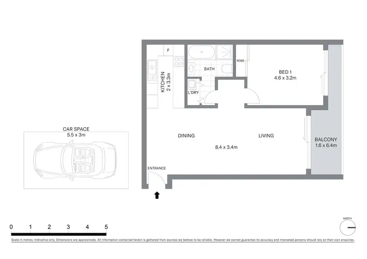 Floorplan of Homely apartment listing, 4101/343 Pitt Street, Sydney NSW 2000