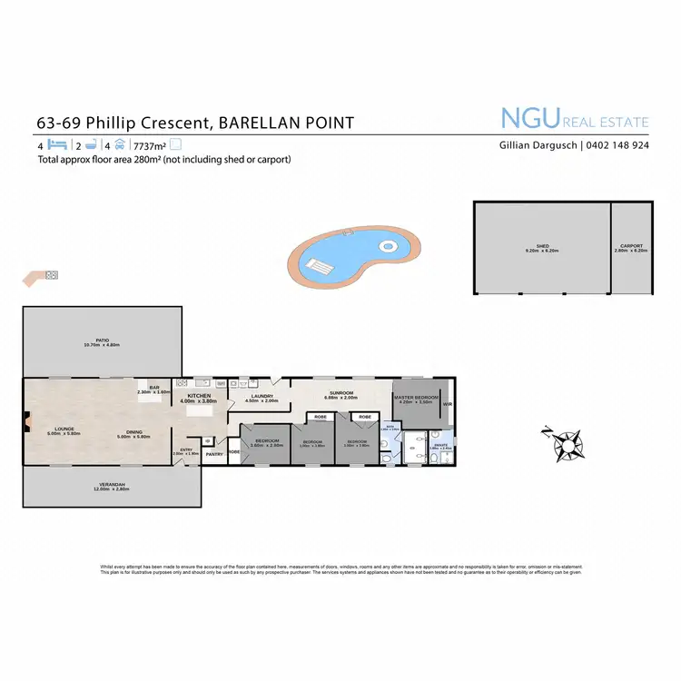 Floorplan of Homely house listing, 63-69 Phillip Crescent, Barellan Point QLD 4306